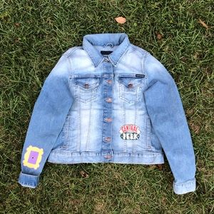 Friends Hand Painted Jean Jacket